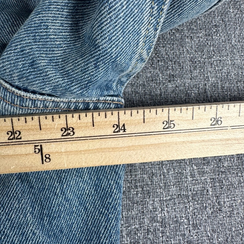 Levis Jacket Mens XL Trucker Light Wash Hawaiian Tropical Lining Button Down - Picture 8 of 10